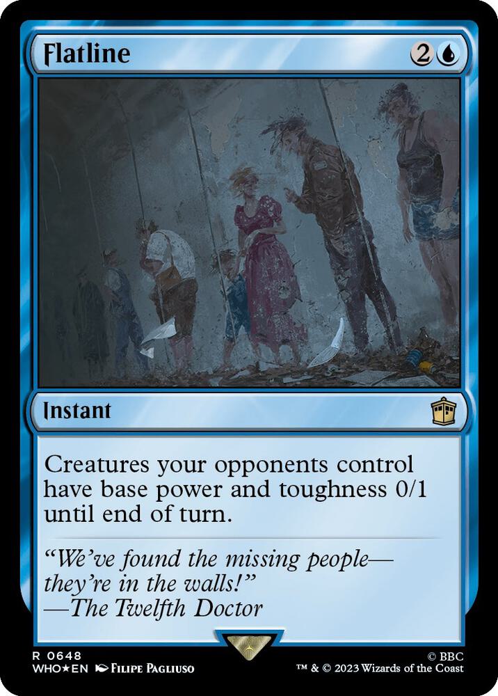 Flatline (Surge Foil) 648 card from Universes Beyond: Doctor Who