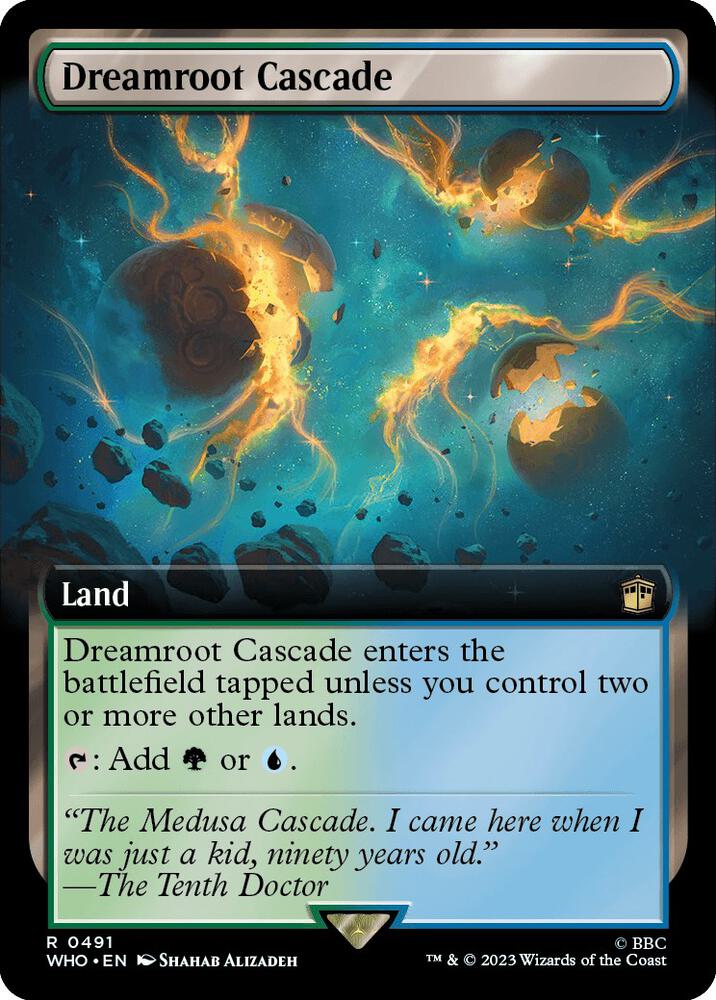 Dreamroot Cascade (Extended Art) 491 card from Universes Beyond: Doctor Who