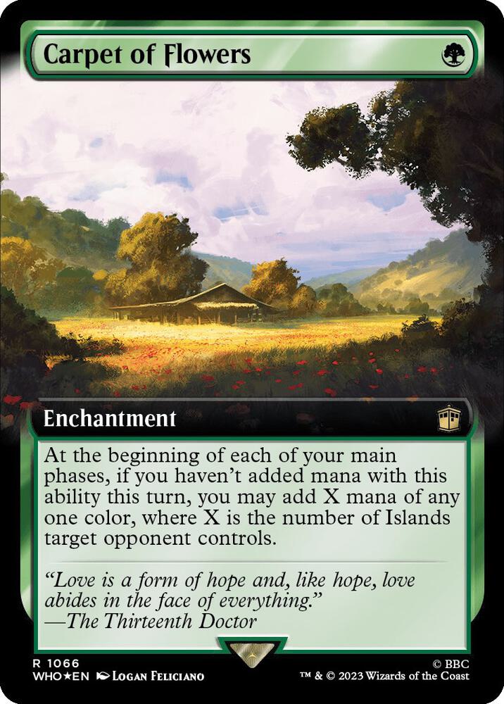 Carpet of Flowers (Extended Art) (Surge Foil) 1066 card from Universes Beyond: Doctor Who