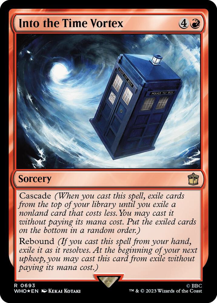 Into the Time Vortex (Surge Foil) 693 card from Universes Beyond: Doctor Who