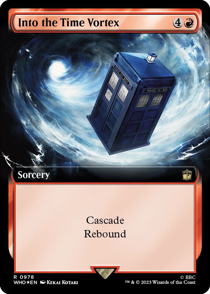 Into the Time Vortex (Extended Art) (Surge Foil) 978 card from Universes Beyond: Doctor Who