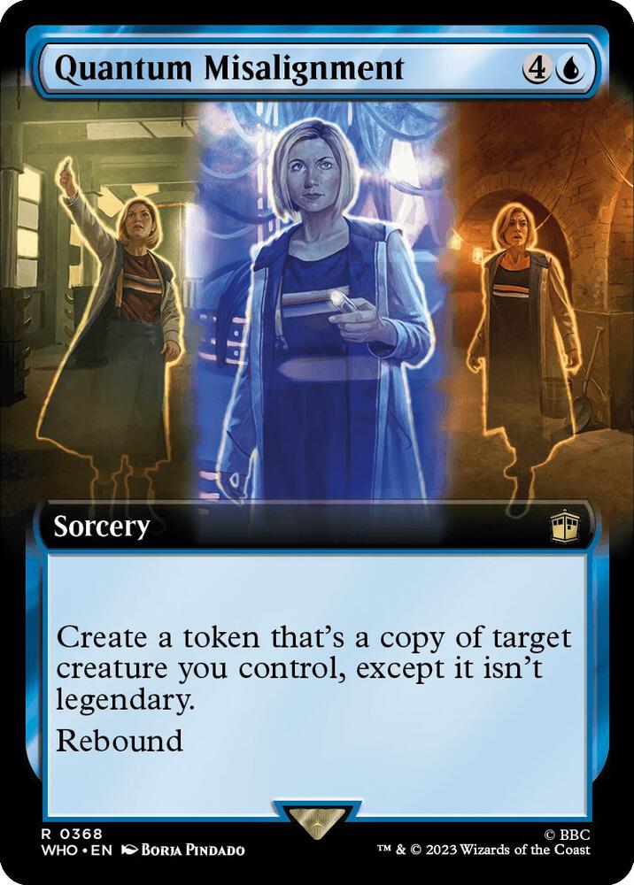 Quantum Misalignment (Extended Art) 368 card from Universes Beyond: Doctor Who