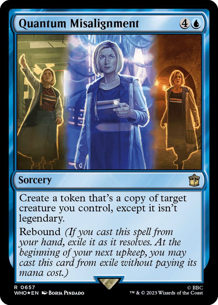 Quantum Misalignment (Surge Foil) 657 card from Universes Beyond: Doctor Who