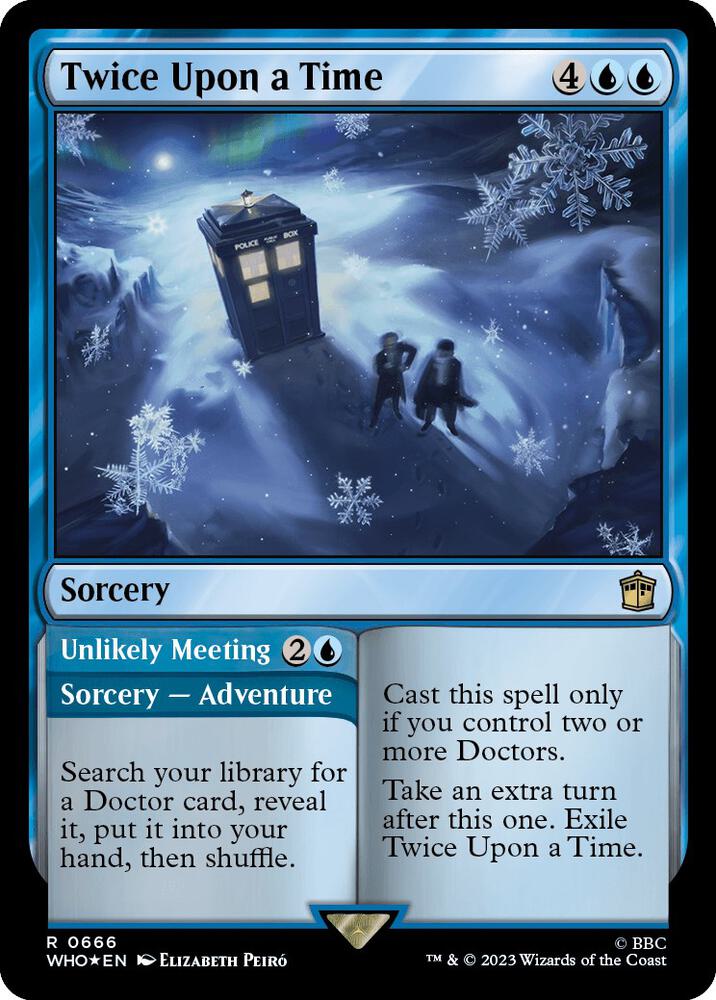 Twice Upon a Time (Surge Foil) 666 card from Universes Beyond: Doctor Who