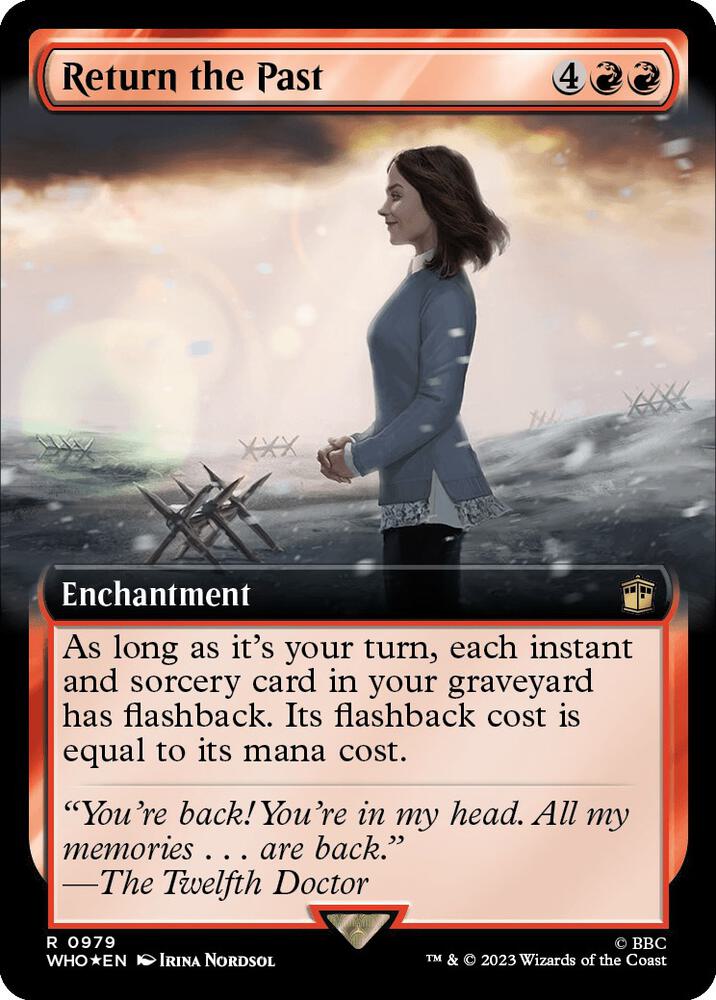 Return the Past (Extended Art) (Surge Foil) 979 card from Universes Beyond: Doctor Who