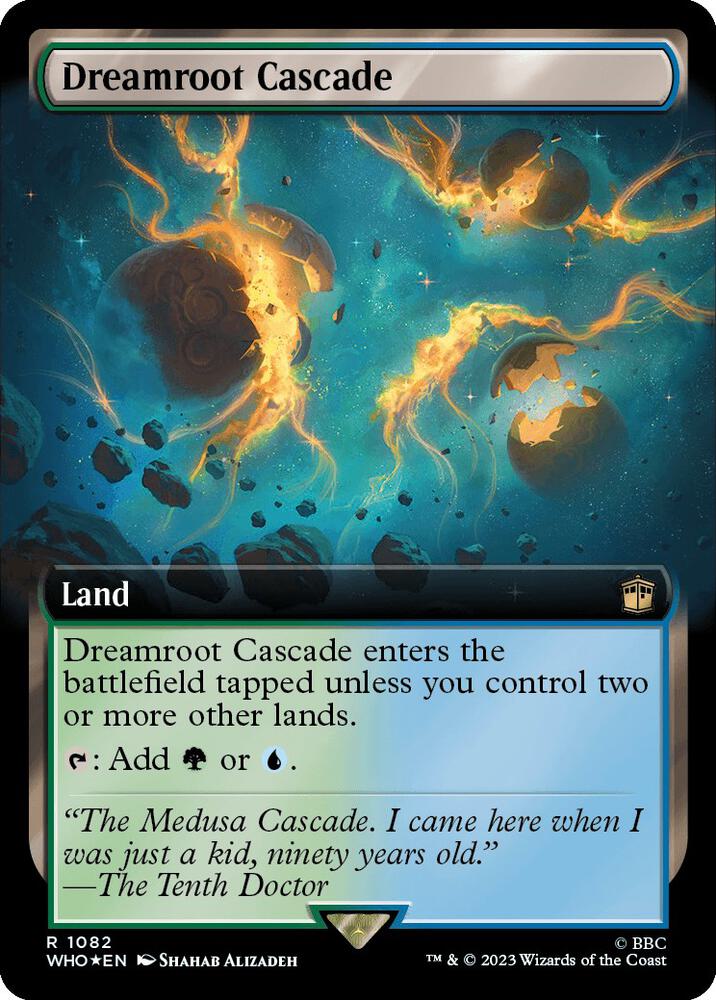Dreamroot Cascade (Extended Art) (Surge Foil) 1082 card from Universes Beyond: Doctor Who