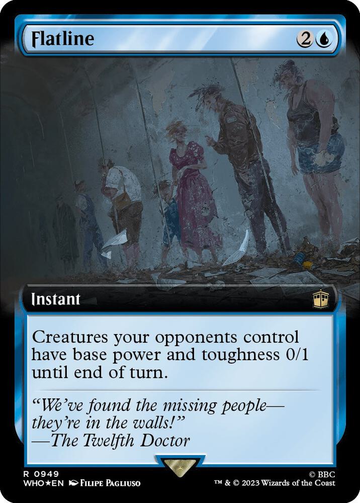Flatline (Extended Art) (Surge Foil) 949 card from Universes Beyond: Doctor Who
