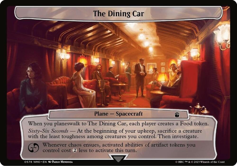 The Dining Car 578 card from Planechase: Universes Beyond: Doctor Who