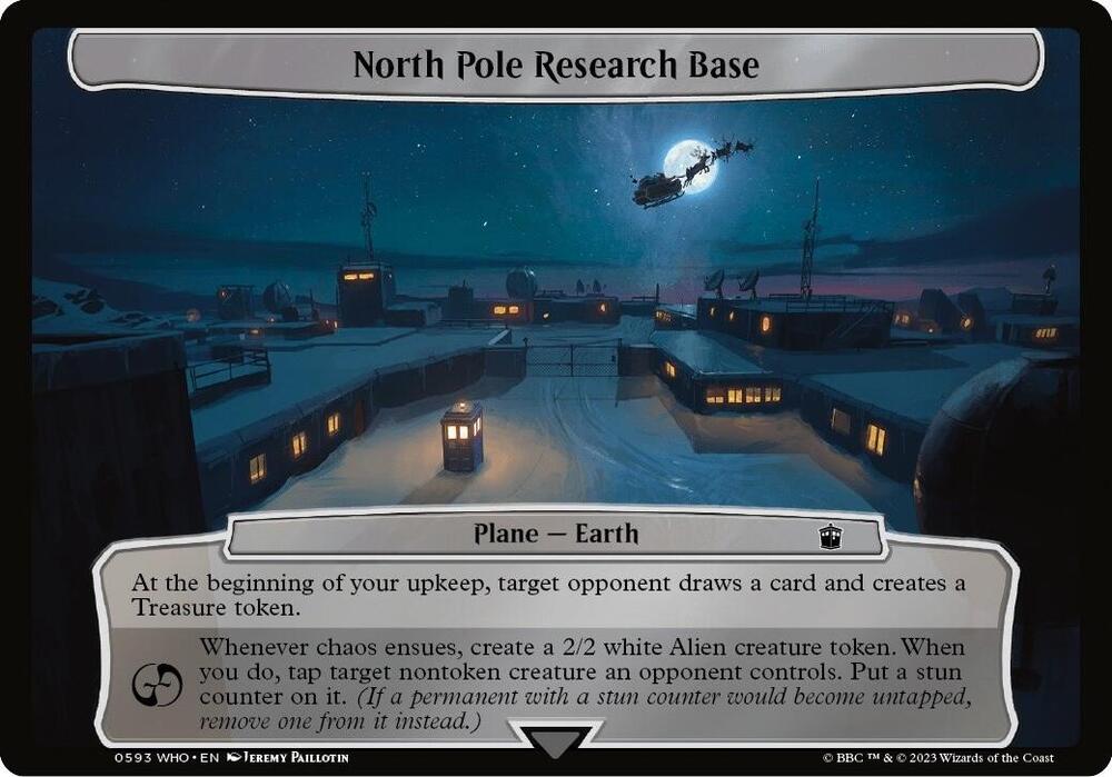 North Pole Research Base 593 card from Planechase: Universes Beyond: Doctor Who