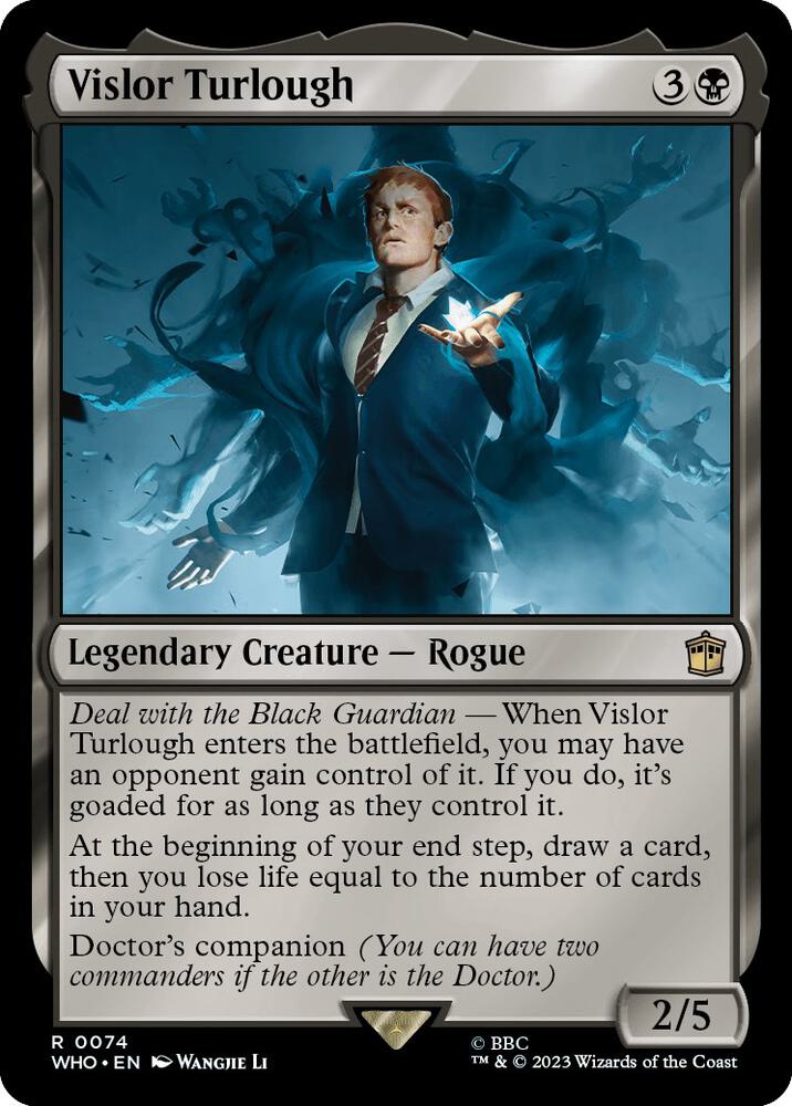 Vislor Turlough 74 card from Universes Beyond: Doctor Who