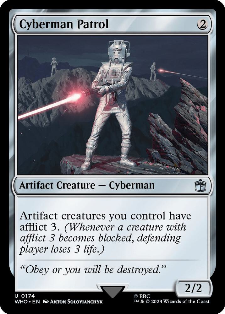 Cyberman Patrol 174 card from Universes Beyond: Doctor Who