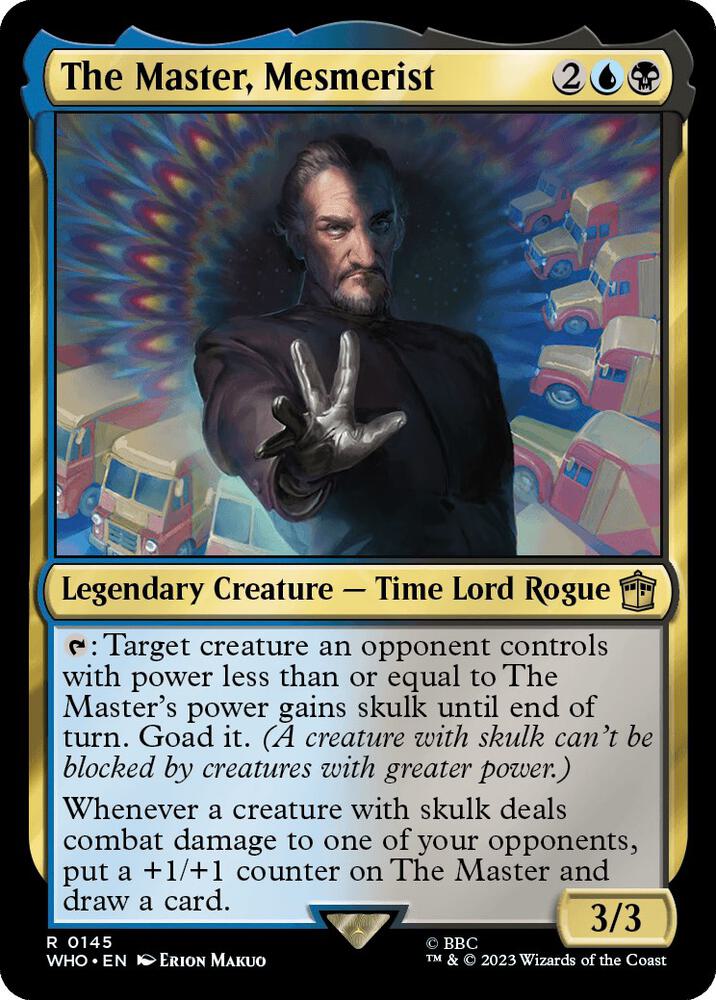 The Master, Mesmerist 145 card from Universes Beyond: Doctor Who