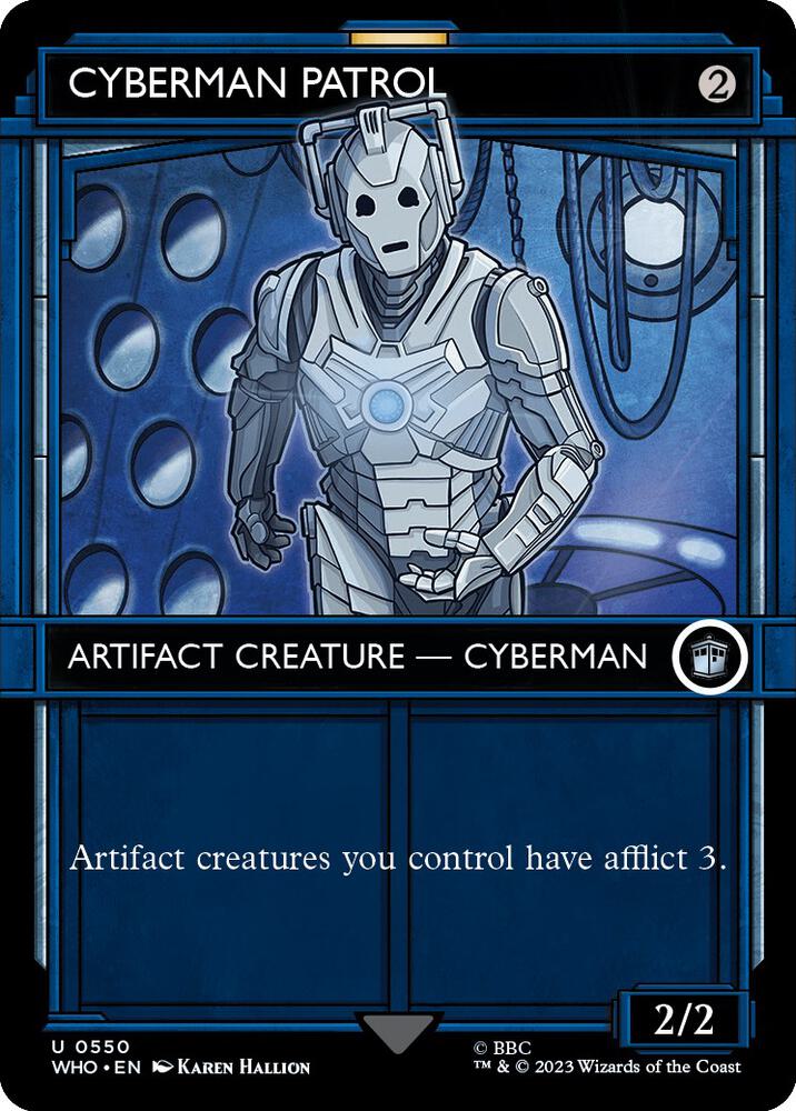 Cyberman Patrol (Showcase) 550 card from Universes Beyond: Doctor Who