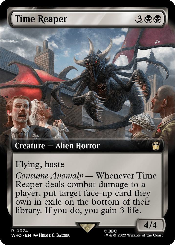 Time Reaper (Extended Art) 374 card from Universes Beyond: Doctor Who