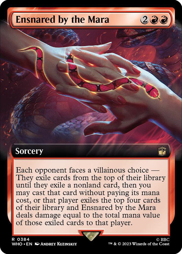 Ensnared by the Mara (Extended Art) 384 card from Universes Beyond: Doctor Who