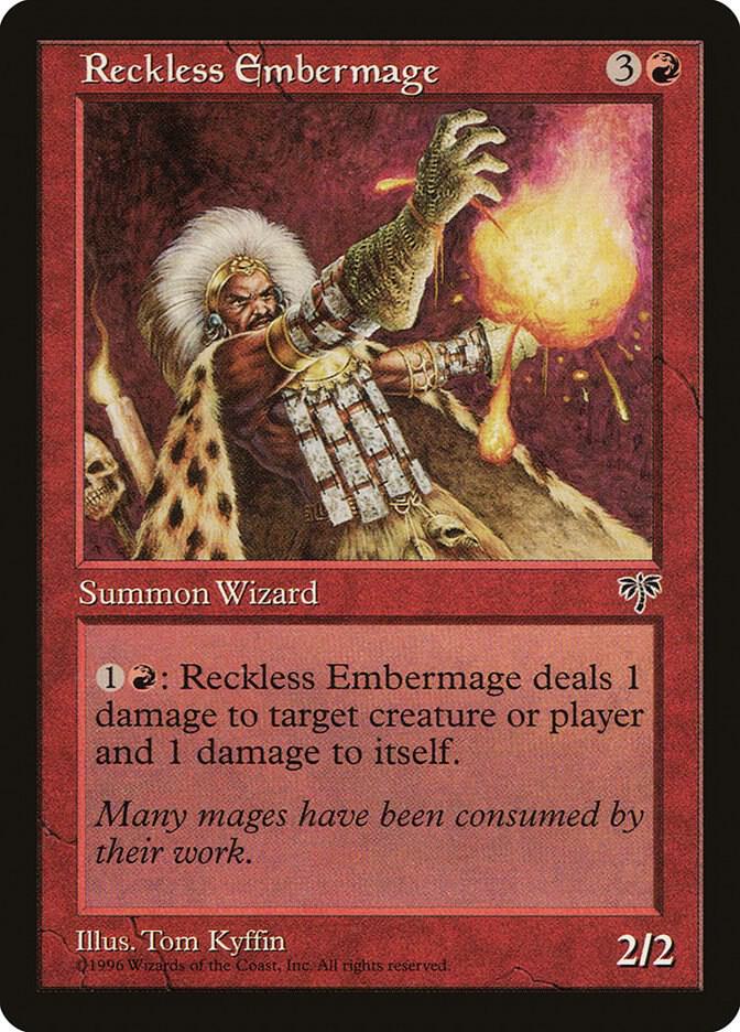 Reckless Embermage card from Mirage