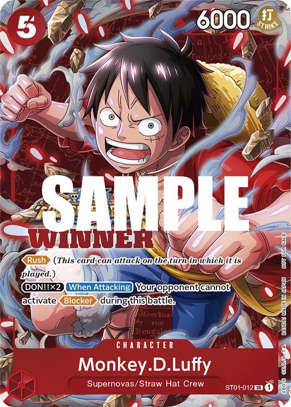 Monkey.D.Luffy (Winner Pack Vol. 5) ST01-012 card from One Piece Promotion Cards