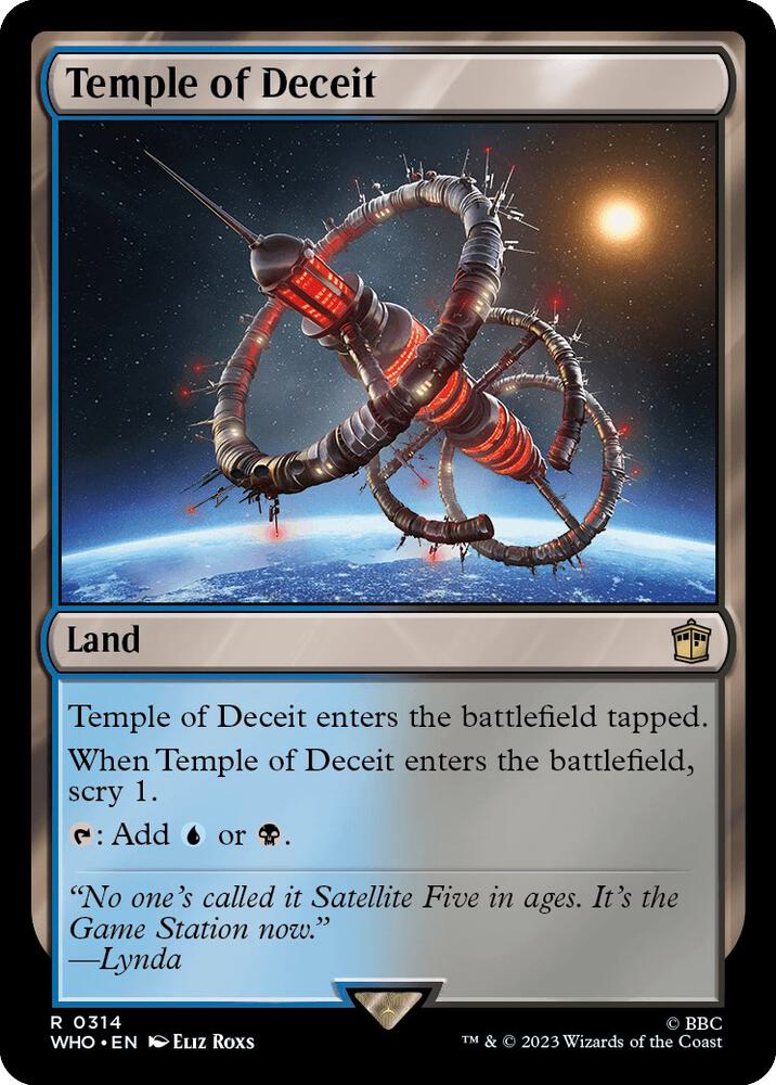 Temple of Deceit 314 card from Universes Beyond: Doctor Who