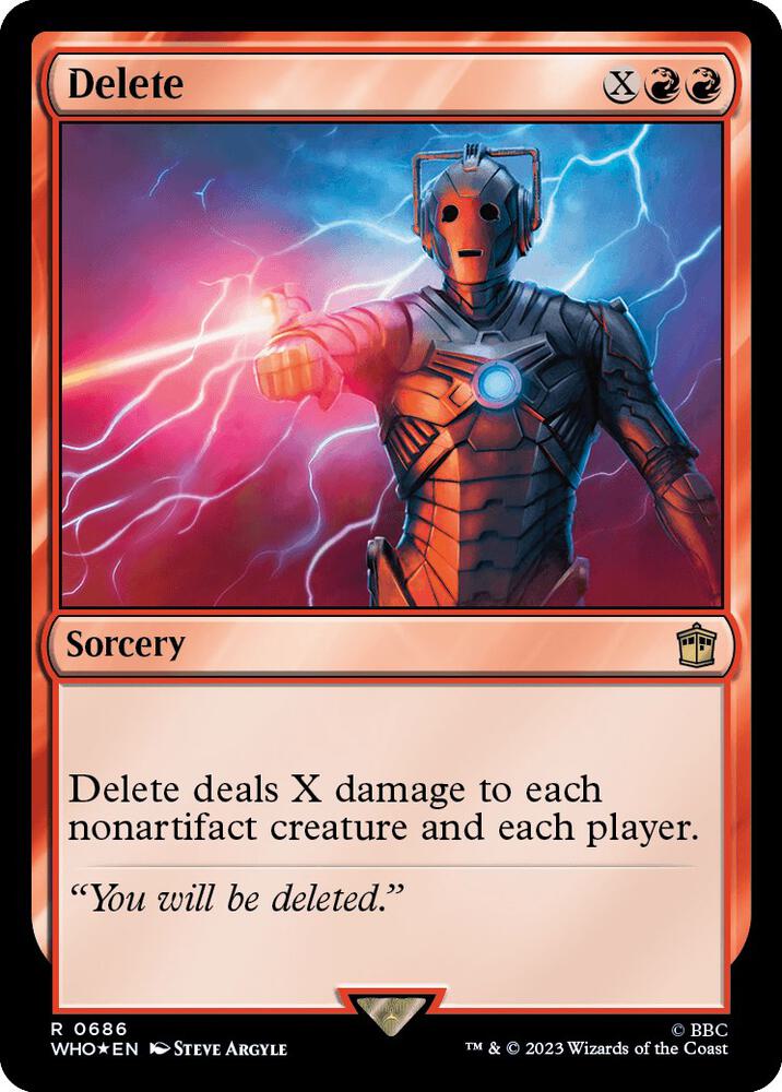 Delete (Surge Foil) 686 card from Universes Beyond: Doctor Who