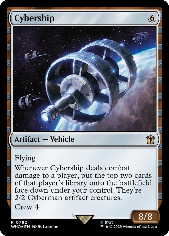Cybership (Surge Foil) 782 card from Universes Beyond: Doctor Who