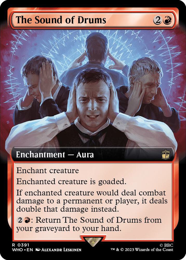 The Sound of Drums (Extended Art) 391 card from Universes Beyond: Doctor Who