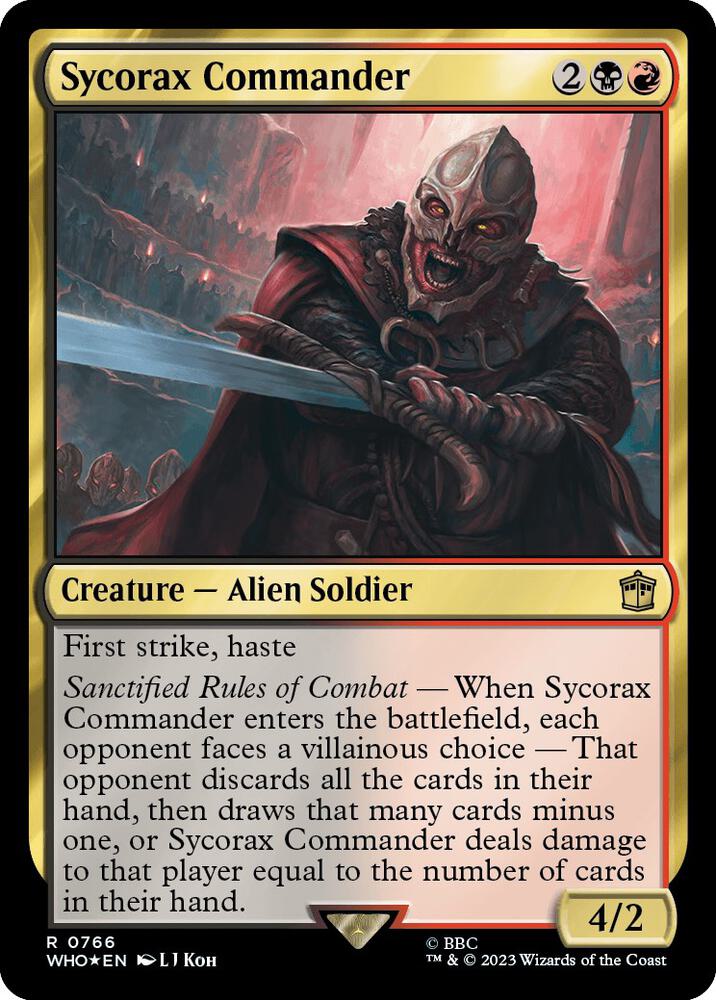 Sycorax Commander (Surge Foil) 766 card from Universes Beyond: Doctor Who