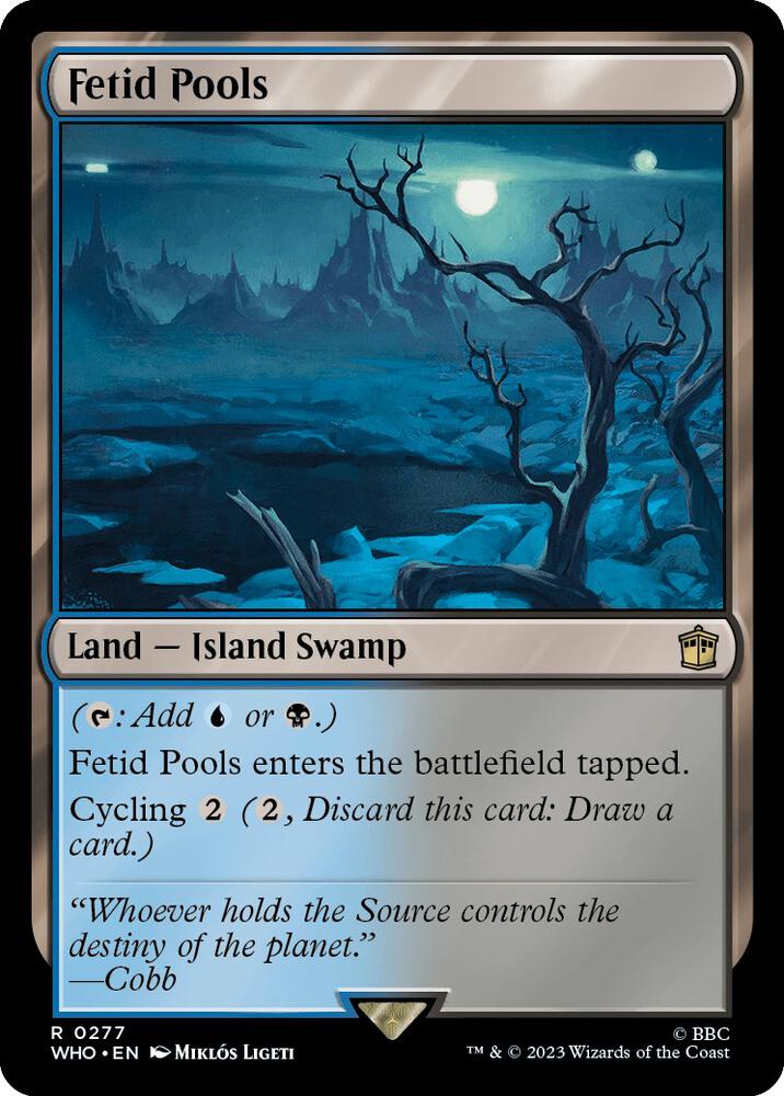 Fetid Pools 277 card from Universes Beyond: Doctor Who