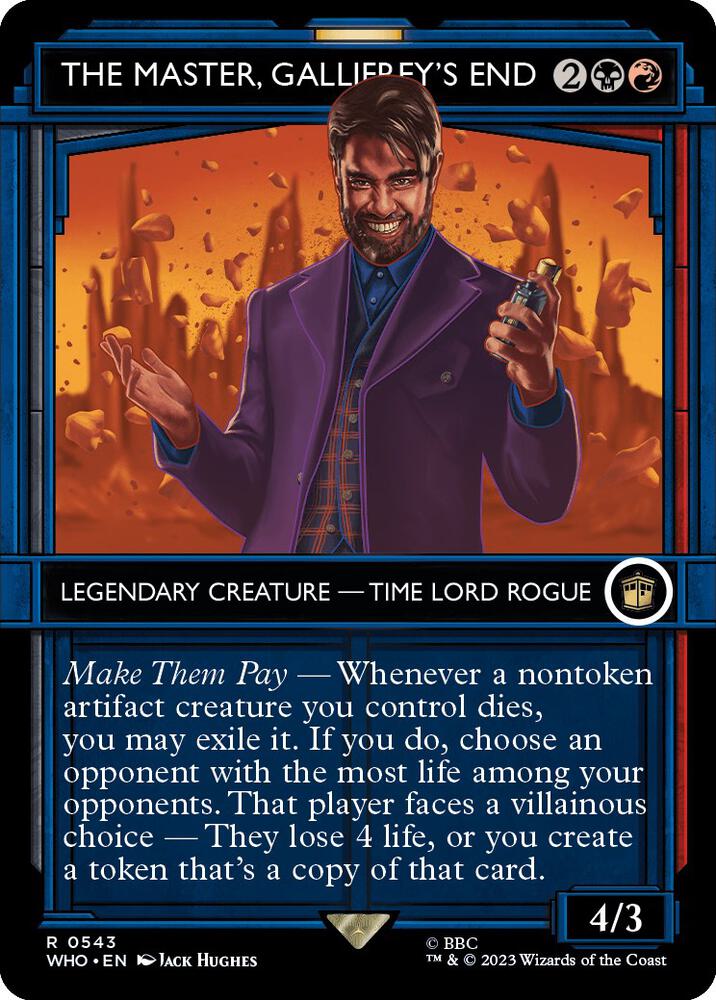 The Master, Gallifrey's End (Showcase) 543 card from Universes Beyond: Doctor Who