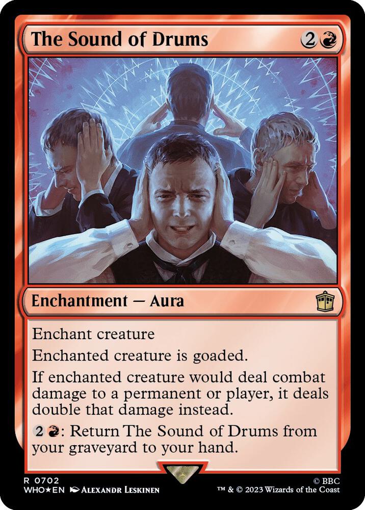 The Sound of Drums (Surge Foil) 702 card from Universes Beyond: Doctor Who
