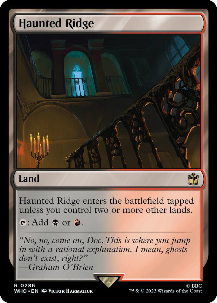 Haunted Ridge 286 card from Universes Beyond: Doctor Who