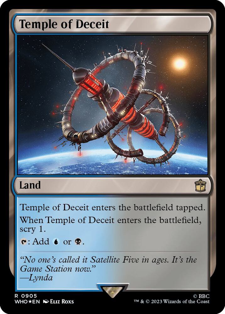 Temple of Deceit (Surge Foil) 905 card from Universes Beyond: Doctor Who