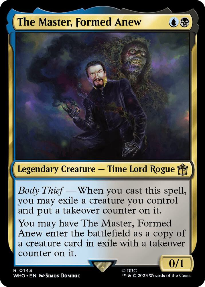 The Master, Formed Anew 143 card from Universes Beyond: Doctor Who