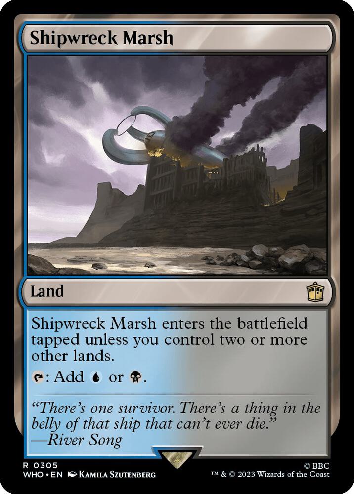 Shipwreck Marsh 305 card from Universes Beyond: Doctor Who