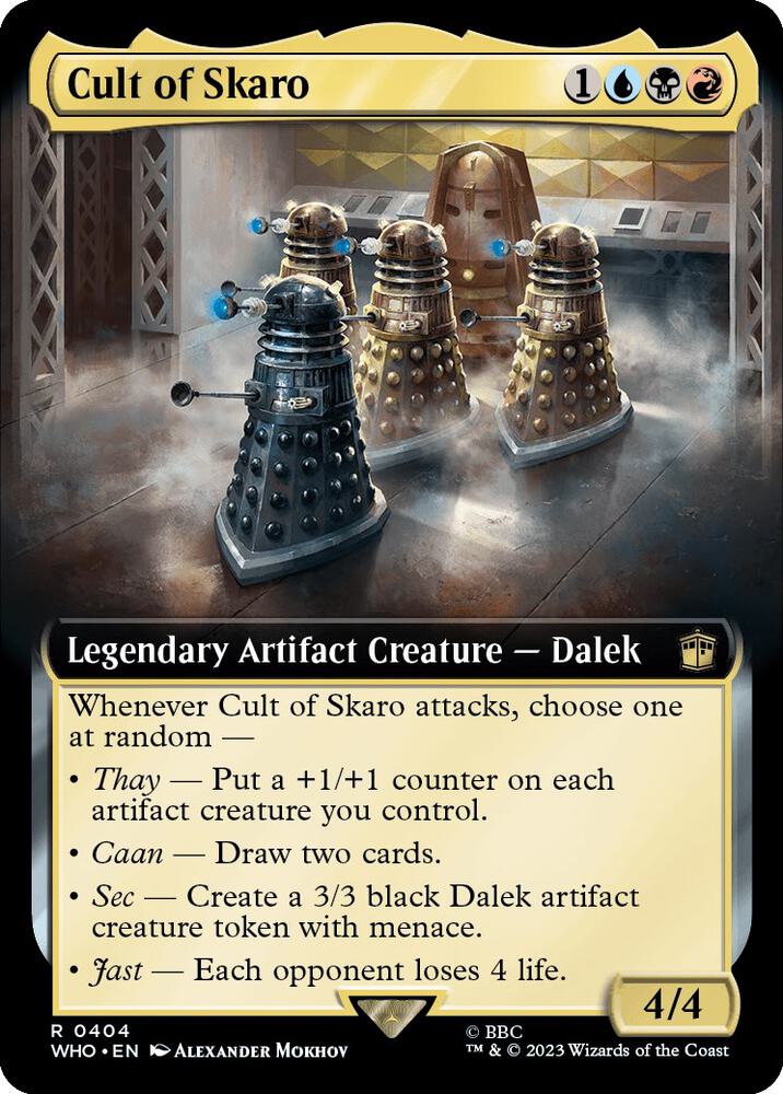 Cult of Skaro (Extended Art) 404 card from Universes Beyond: Doctor Who