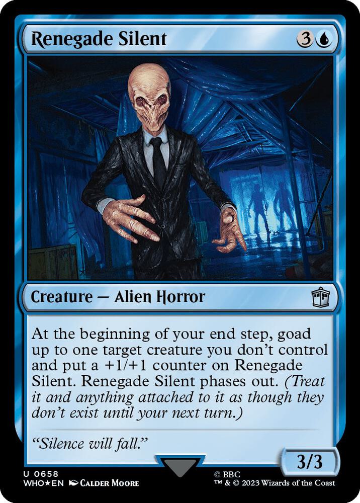 Renegade Silent (Surge Foil) 658 card from Universes Beyond: Doctor Who