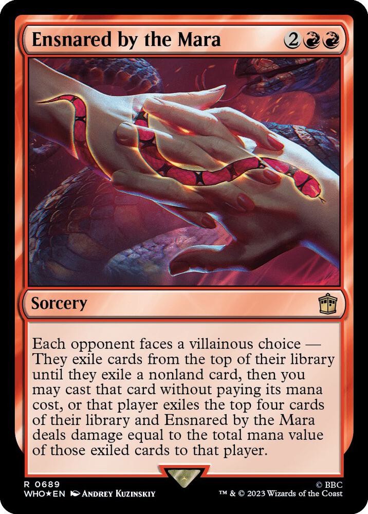 Ensnared by the Mara (Surge Foil) 689 card from Universes Beyond: Doctor Who