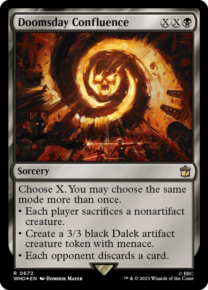 Doomsday Confluence (Surge Foil) 672 card from Universes Beyond: Doctor Who