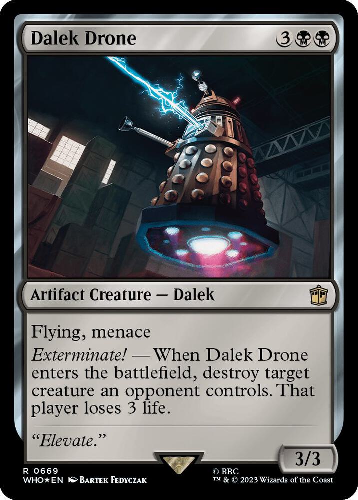 Dalek Drone (Surge Foil) 669 card from Universes Beyond: Doctor Who