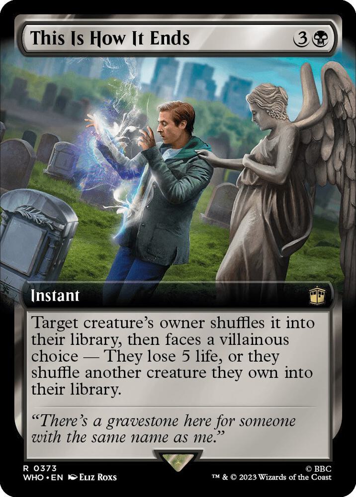 This Is How It Ends (Extended Art) 373 card from Universes Beyond: Doctor Who
