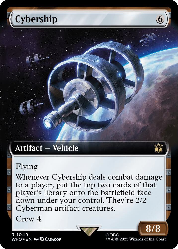 Cybership (Extended Art) (Surge Foil) 1049 card from Universes Beyond: Doctor Who