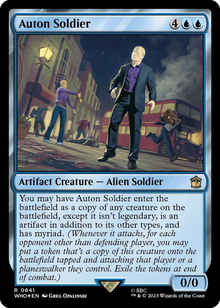 Auton Soldier (Surge Foil) 641 card from Universes Beyond: Doctor Who