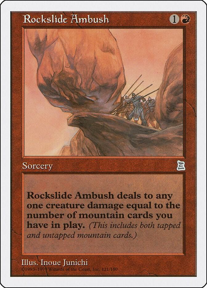 Rockslide Ambush 121 card from Portal Three Kingdoms