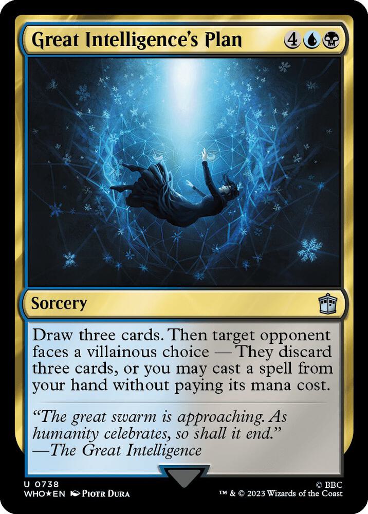 Great Intelligence's Plan (Surge Foil) 738 card from Universes Beyond: Doctor Who