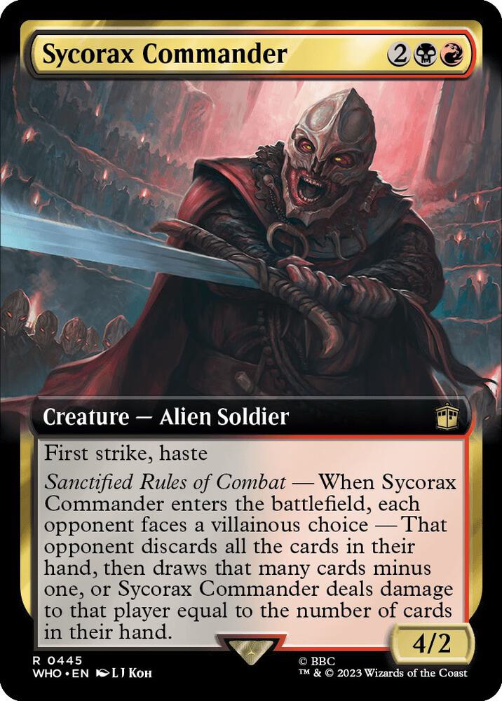 Sycorax Commander (Extended Art) 445 card from Universes Beyond: Doctor Who