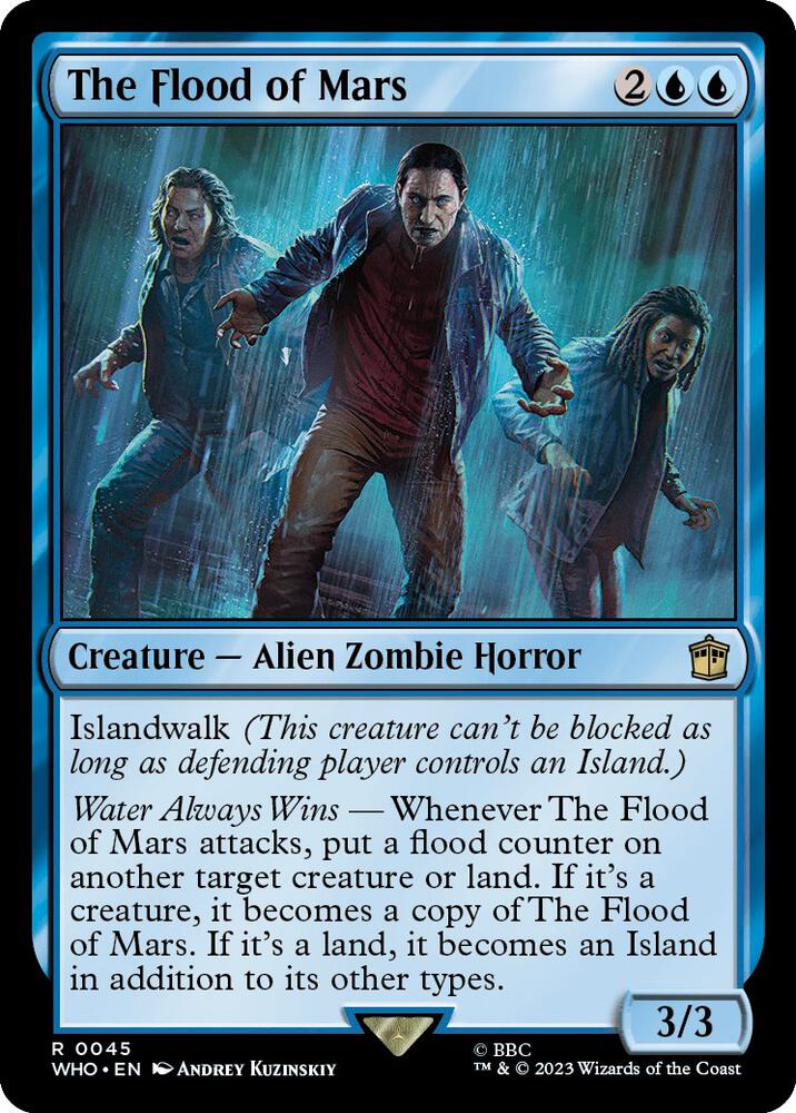 The Flood of Mars 45 card from Universes Beyond: Doctor Who