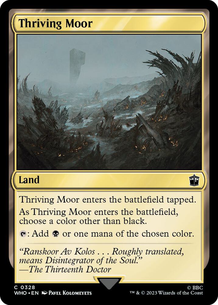 Thriving Moor 328 card from Universes Beyond: Doctor Who