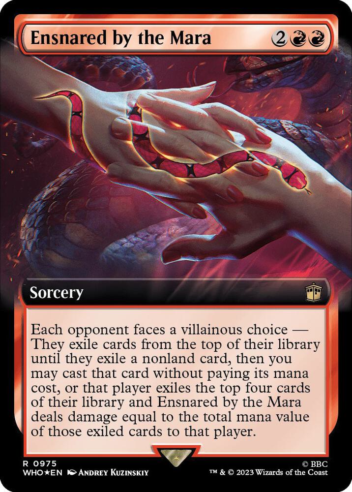 Ensnared by the Mara (Extended Art) (Surge Foil) 975 card from Universes Beyond: Doctor Who