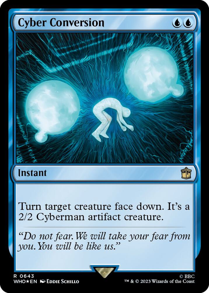 Cyber Conversion (Surge Foil) 643 card from Universes Beyond: Doctor Who