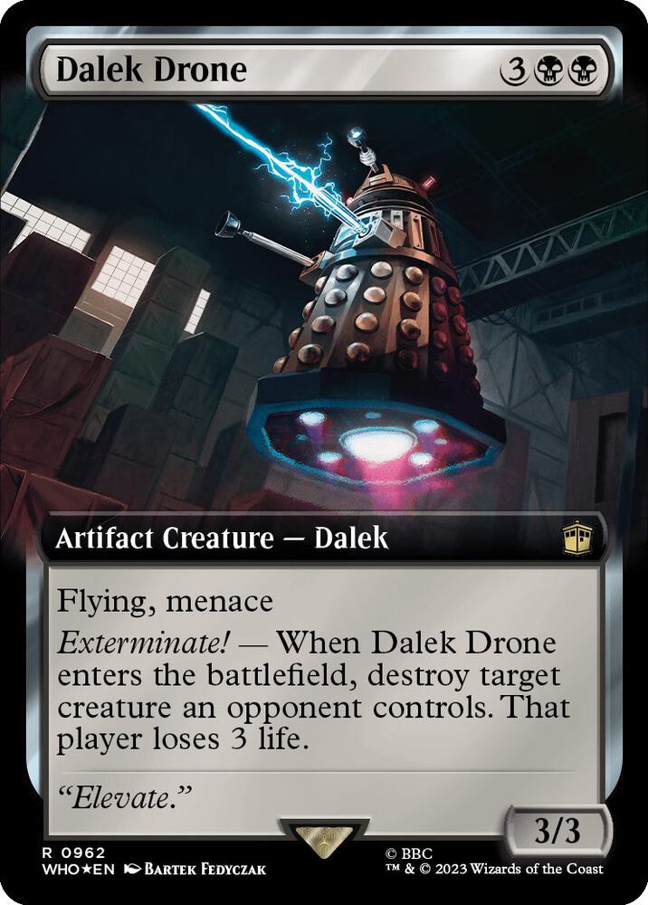 Dalek Drone (Extended Art) (Surge Foil) 962 card from Universes Beyond: Doctor Who