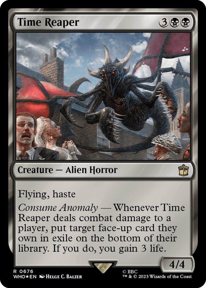 Time Reaper (Surge Foil) 676 card from Universes Beyond: Doctor Who
